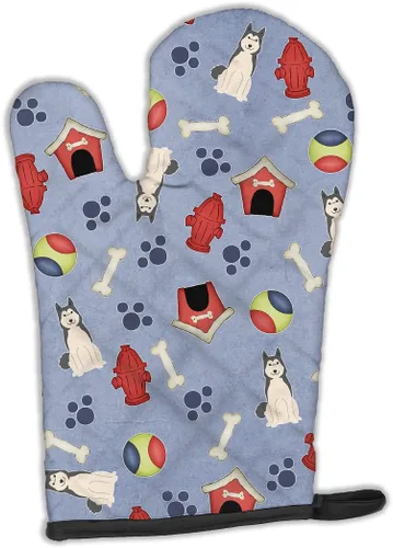 Miniatura 67 de Caroline's Treasures BB2732OVMT Dog House Collection Border Collie - Guante de horno grueso resistente al calor para sartenes calientes y horno