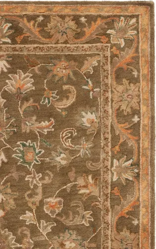 Miniatura 9 de SAFAVIEH - Colección Antigüedad, Alfombra Decorativa de 2 x 4 pies, Oliva y Oro, Lana Oriental Tradicional Hecha a Mano, Ideal para Áreas de Alto