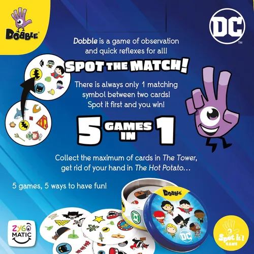 Miniatura 3 de Asmodee Juego de cartas Dobble DC Universe