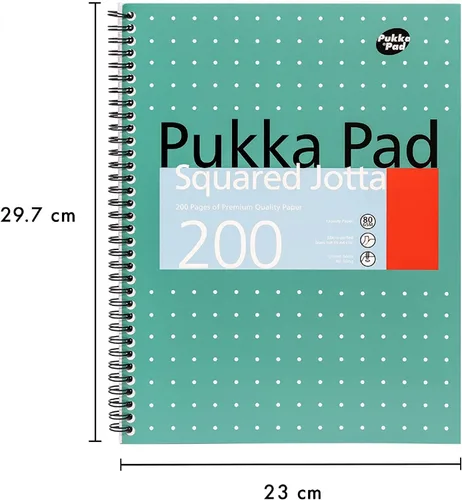 Miniatura 2 de Pukka Jotta Pad Cuadrado A4 200 Páginas Pack de 3