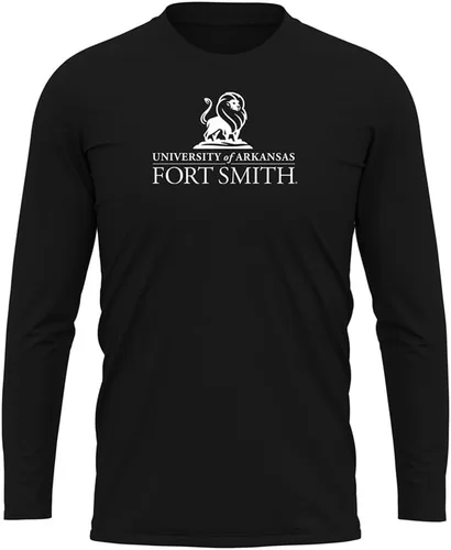 Miniatura 189 de Camisa deportiva de manga larga oficial de la NCAA Collegiate para hombre, colección negra con logotipo primario