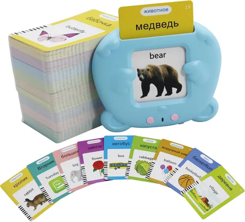 Miniatura 12 de MAYAPHILOS - Tarjetas didácticas del alfabeto con sonido para niños de 3-8 años, 510 palabras, juguete educativo interactivo Montessori, regalos