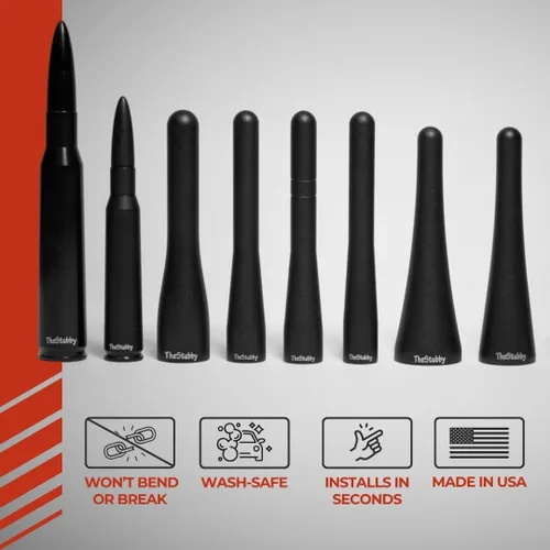 Miniatura 5 de CravenSpeed Antena Corta Compatible con Mazda 5 1999-2015 4 pulgadas Reemplazo de Antena Corta Fabricado en EE.UU