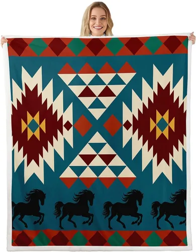 Miniatura 15 de Erosebridal Manta de forro polar de piel de vaca con estampado de leopardo marrón, manta occidental de 50 x 60 pulgadas, manta con estampado de vaca