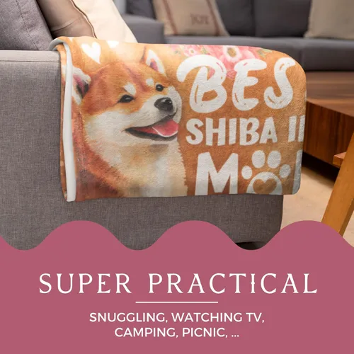 Miniatura 6 de Huglanket Regalos Shiba Inu para mujer, manta única de franela Shiba Inu, 50 x 65 pulgadas, agradable al tacto, regalo novedoso