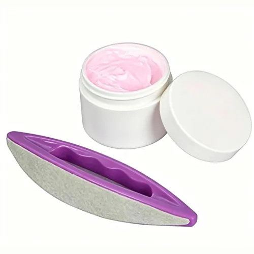 Miniatura 5 de Manicura y pedicur- Kit completo de pulidor y brillo de uñas con crema pulidora para uñas naturales, pulidor de cuero y pulidor - Herramientas