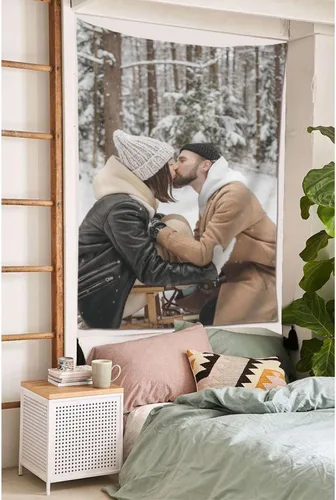 Miniatura 7 de Telón de fondo personalizado con imagen de carga, telón de fondo personalizado con nombre, foto personalizado, póster de pared, regalos para boda