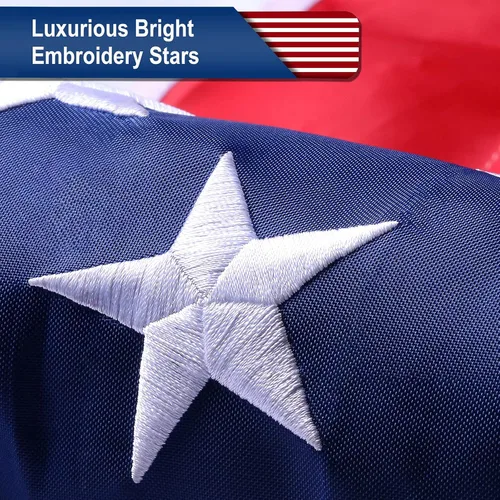 Miniatura 2 de Bandera estadounidense de 3 x 5 para exteriores, bandera estadounidense resistente de 3 x 5 pies, banderas estadounidenses para exteriores de 3 x 5