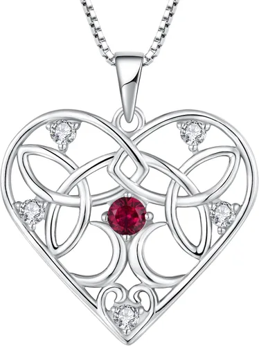 FJ Women's Hecate Necklace S925 Silver Wiccan Pagan Goddess Necklace Literary Jewelry