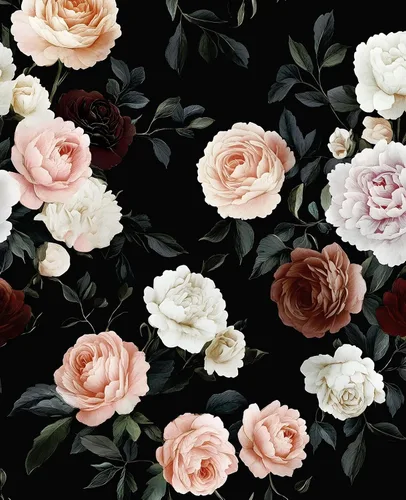Miniatura 8 de Papel tapiz vintage de hongos para despegar y pegar, papel de contacto floral negro y dorado, papel de pared bohemio para pegar en el gabinete
