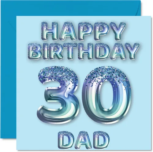 Miniatura 125 de Stuff4 Tarjeta de primer cumpleaños para niños, globo de fiesta con purpurina azul, tarjetas de feliz cumpleaños para niño de 1 año, nieto, hijo, 57