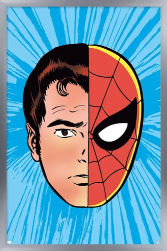 Miniatura 11 de Trends International Marvel Comics Spider-Man - Póster de pared con sentido de araña Versión con marco dorado