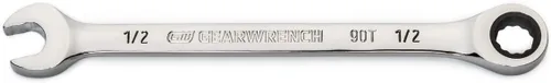 Miniatura 14 de GEARWRENCH Llave combinada de trinquete de 12 puntos con arco oscilante de 4 grados de 1/2" - 86945 (paquete de 2)