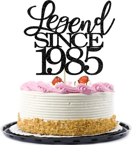 Miniatura 10 de Legend since 1973 - Decoración para pastel de cumpleaños número 53, decoración de pastel de feliz cumpleaños para hombres y mujeres de 53 años