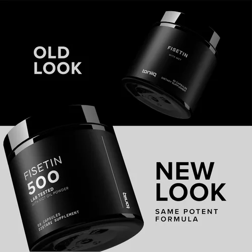 Miniatura 7 de Toniiq Fisetina de ultra alta pureza de 500 mg – 98% + suplemento de fisetina purificada y biodisponible Higly con aceite MCT para absorción