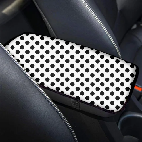 Miniatura 23 de Accesorios interiores de lunares Funda protectora universal para reposabrazos de consola central Protector de vehículo suave y cómodo