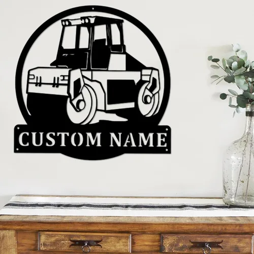 Miniatura 43 de Letrero de metal personalizado con nombre de camión, semirremolque, arte de pared para valla de garaje, patio, decoración al aire libre, letrero