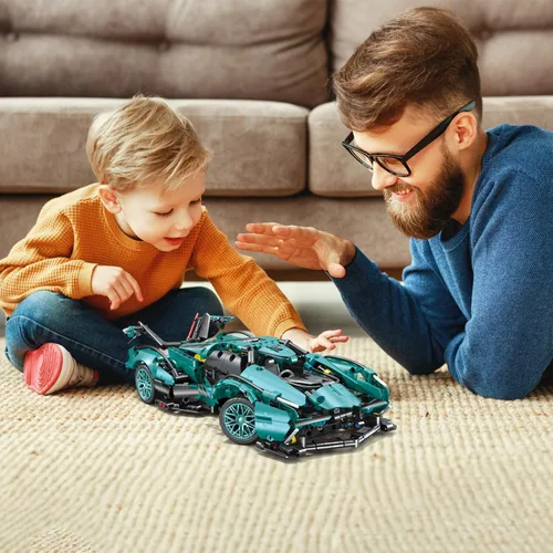 Miniatura 5 de WINGIFT Bloques de construcción de autos deportivos de 953 piezas, juguetes para niños o adultos, juego de construcción de modelos de autos