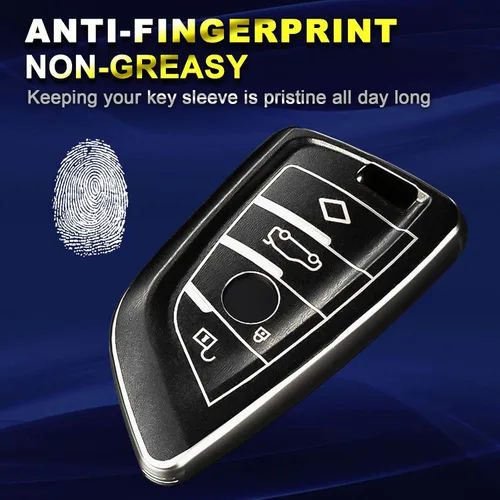 Miniatura 3 de Xotic Tech para BMW 1 2 3 4 5 6 7 Series X1 X3 X4 Key Fob Cover TPU Front+ABS Shell Back Case Protector de llave