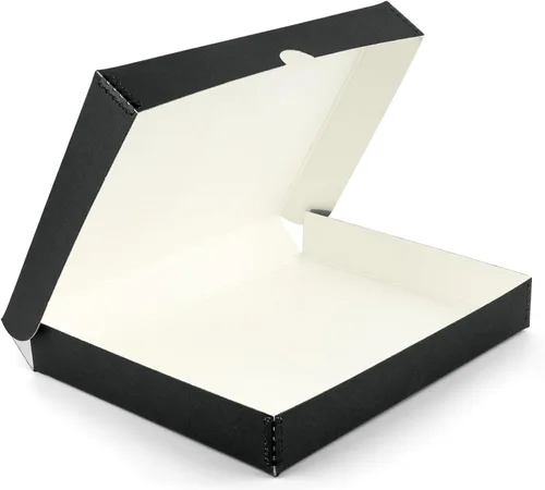 Lineco Caja de almacenamiento tipo Clamshell tipo folio, 16.5" x 20.5" x 1.75", impresiones, caja de archivo de cartón con borde metálico, color: