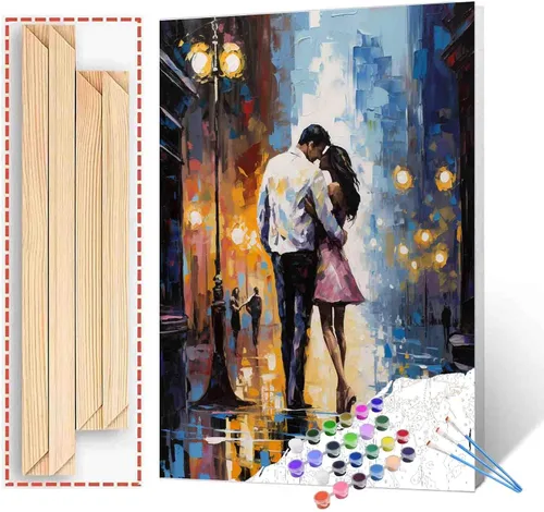Miniatura 39 de TUMOVO Pintura por números para niñas con flores para adultos, principiantes, mujeres rodeadas de abejas, pintura acrílica por números, pintura