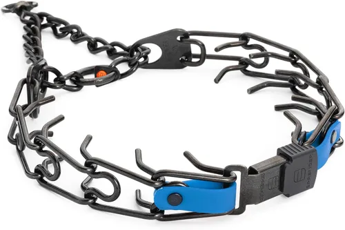 Miniatura 15 de Collar para Perro Herm Sprenger de Acero Inoxidable Negro con Hebilla de Liberación Rápida ClicLock y Inserción de Biothane Collar de Entrenamiento