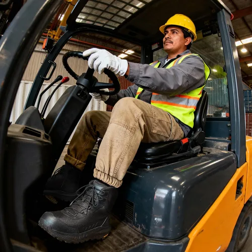 Miniatura 2 de NORTIV 8 Botas de punta compuesta para hombres ASTM F2413-24 Botas de trabajo de seguridad ligeras antifatiga antideslizantes con cremallera