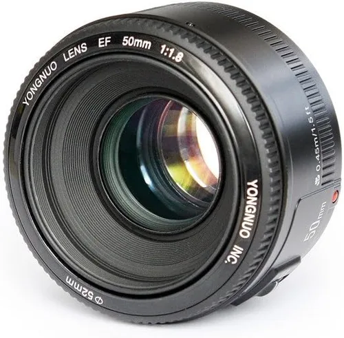Yongnuo YN50 mm F1.8 lente principal estándar de gran apertura enfoque automático, lente para cámara con montura Canon EF Rebel