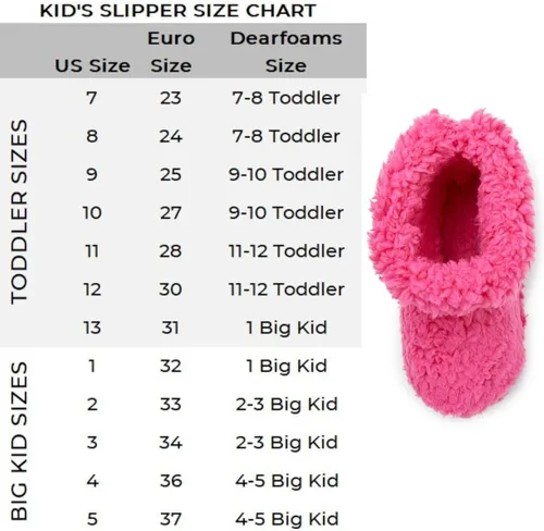 Miniatura 5 de Dearfoams Pantuflas unisex para niños Tate lavables