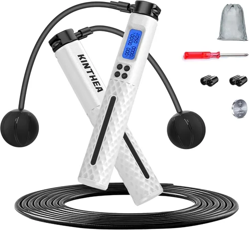 Miniatura 8 de KINTHEA 2 in 1 Smart Jump Rope with Counter and LED Display, Cordless Jumping Rope with Counter for Women, Men, All Age, Adjustable Skipping Rope