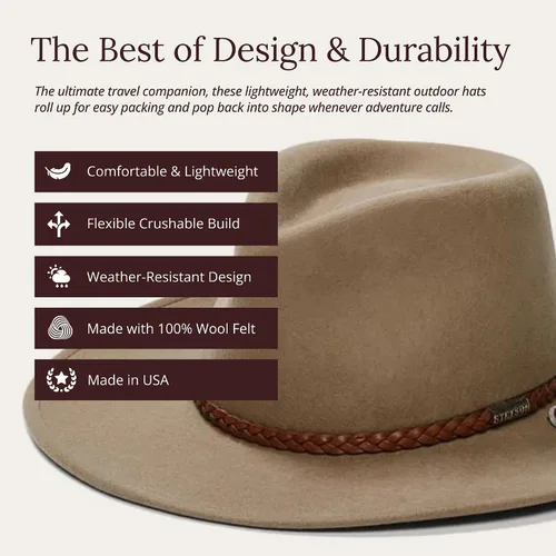 Miniatura 3 de Stetson Crushable Sagebrush Outdoor Hat