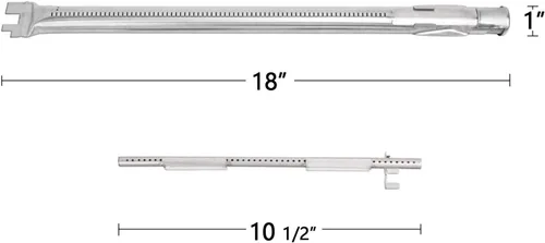 Miniatura 5 de Hongso Spirit E210 Partes de parrilla, barras aromatizantes 7635 67045 y 69785 Kit de tubos de quemador para parrillas de gas Weber Spirit 200