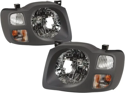 Miniatura 2 de EPIC LIGHTING Faros delanteros halógenos estilo OE color gris oscuro, repuesto para NISSAN 02-04 NISSAN XTERRA XE