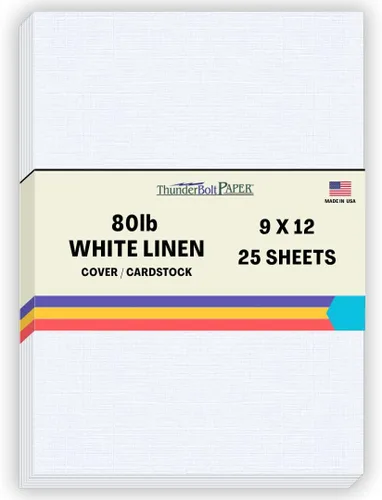 Miniatura 39 de 100 hojas de papel de cubierta de lino blanco brillante 80# – 4.5 x 6.5 pulgadas, invitación 1/2 pulgada más pequeña que 5 x 7 – peso de tarjeta