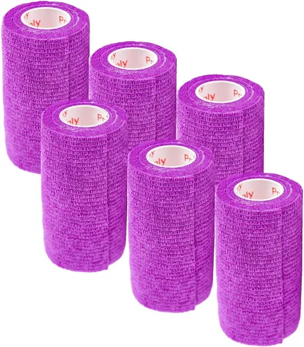 Miniatura 10 de Cinta adhesiva para veterinarios (negro) (paquete de 2) (3 pulgadas x 15 pies), autoadhesiva, adherente, cohesiva, flexible, autoadhesiva, rollo