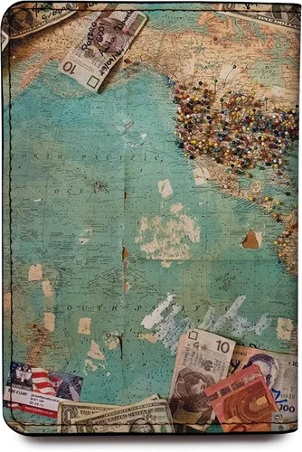 Miniatura 12 de Wanderlust - Soporte para pasaporte de cuero para mujer