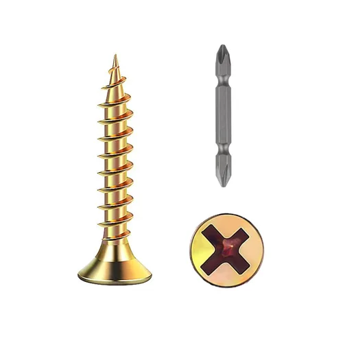Miniatura 28 de Wensilon (385 piezas) Tornillos de cabeza plana negros para madera, tornillos autorroscantes de cabeza plana para metal rápido, equipados con kit