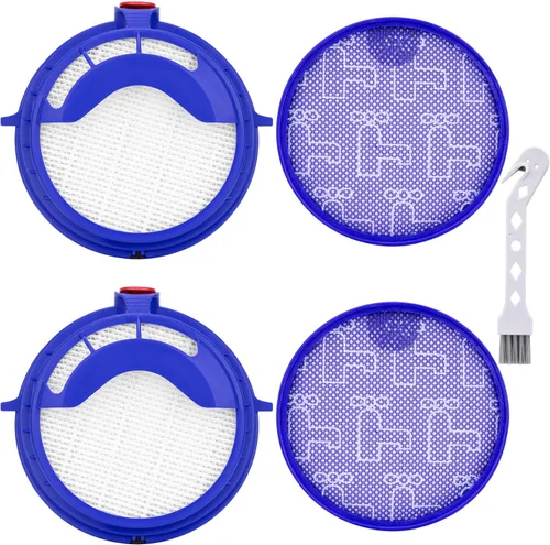 Anewise Paquete combinado de 2 filtros para filtro de bola de vacío Dyson DC25, incluye 2 filtros premotor lavables 919171-02 y 2 filtros HEPA de