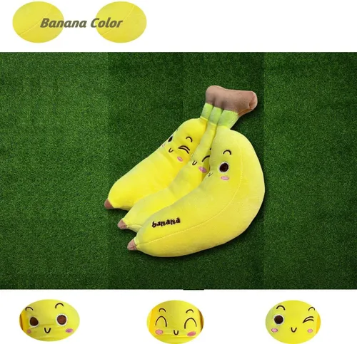 Miniatura 9 de Almohada de peluche de plátano de 13 pulgadas, juguete de fruta de animal de peluche para niñas o niños, para vacaciones