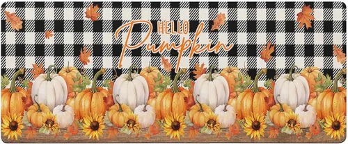 Miniatura 7 de Tapete de baño de calabaza de Acción de Gracias para bañera, antideslizante, de secado rápido y absorbente, tierra de diatomeas, fregadero de ducha