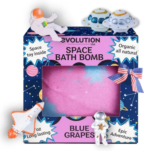 Miniatura 14 de EvolutionUSA Juego de 12 bombas de baño Bloom con juguetes, adorable set de bombas de baño para niñas, bombas de baño burbujeantes para niños, bola
