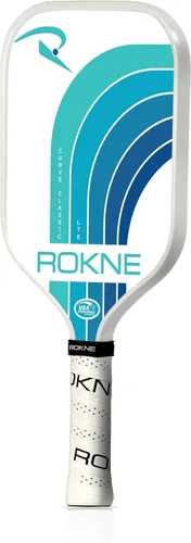 Miniatura 10 de ROKNE Curve Classic Pickleball Paddle Paletas de pickleball de fibra de vidrio aprobadas por USAPA Ingeniería de precisión y comodidad Textura