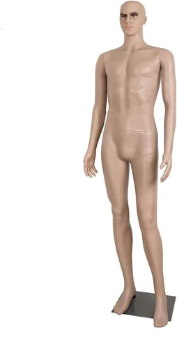 Maniquí masculino de cuerpo completo forma maniquíes torso 73 pulgadas maniquí ajustable cuerpo ropa maniquí realista pantalla cabeza brazo rotación