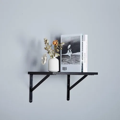 Miniatura 6 de NEODROP Paquete de 12 soportes de estante resistentes de 16 pulgadas, soporte de pared grueso para estantes de almacenamiento flotantes de garaje