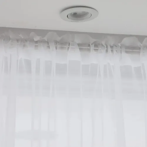 Miniatura 5 de LONGTAI Cortinas traslúcidas para ventanas de 84 in de largo, 2 paneles de cortinas traslúcidas, panel de bolsillo para barra de cortina básico