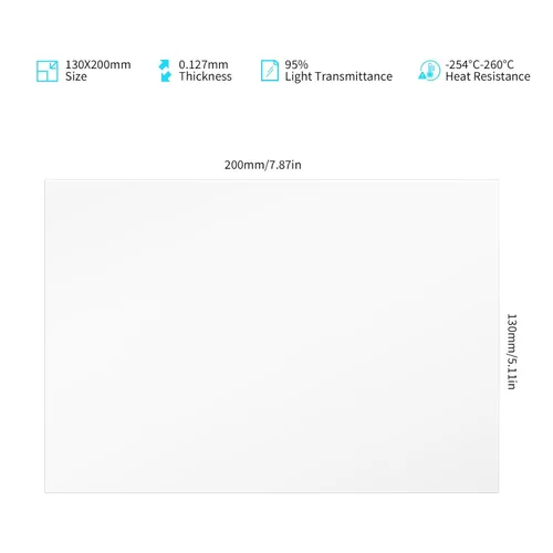 Miniatura 3 de ELEGOO 3 piezas de película de revestimiento protector PFA, con función de liberación más fuerte y transmisión de luz del 95%, compatible con Mars 4
