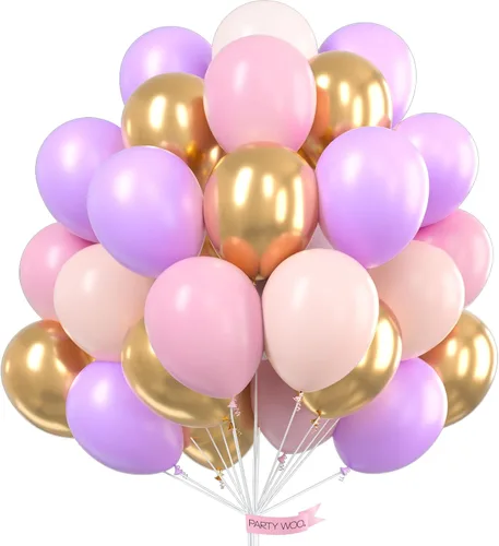 Miniatura 13 de PartyWoo Globos negros y dorados, 66 globos de 12 pulgadas color negro mate cromado metálico dorado para graduación, baby shower, cumpleaños, Año