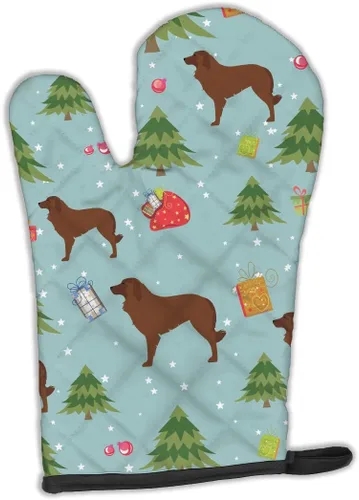 Miniatura 165 de Caroline's Treasures BB4872OVMT - Guante de horno de Navidad Affenpinscher resistente al calor, grueso para sartenes calientes y horno, manopla