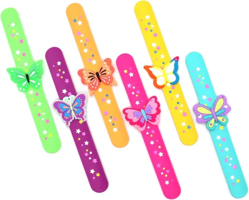 Miniatura 2 de LOCHSOEL - Pulseras de mariposa - Pulseras de silicona para adultos -Perfecto para decoraciones, regalos de cumpleaños y más (paquete de 6)