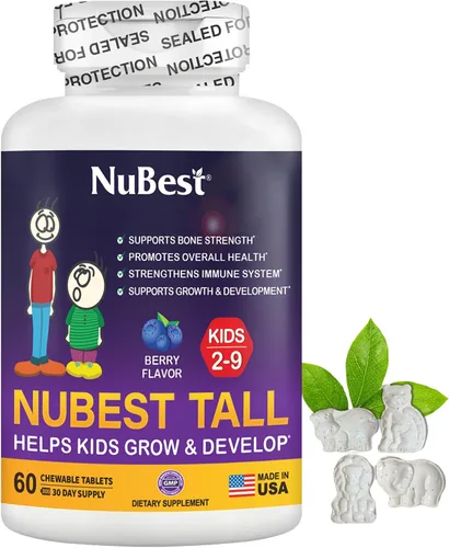 NuBest Tall Kids - Ayuda a los niños a crecer y desarrollarse saludablemente - Apoyo a la inmunidad y la fuerza ósea - Multivitaminas y minerales